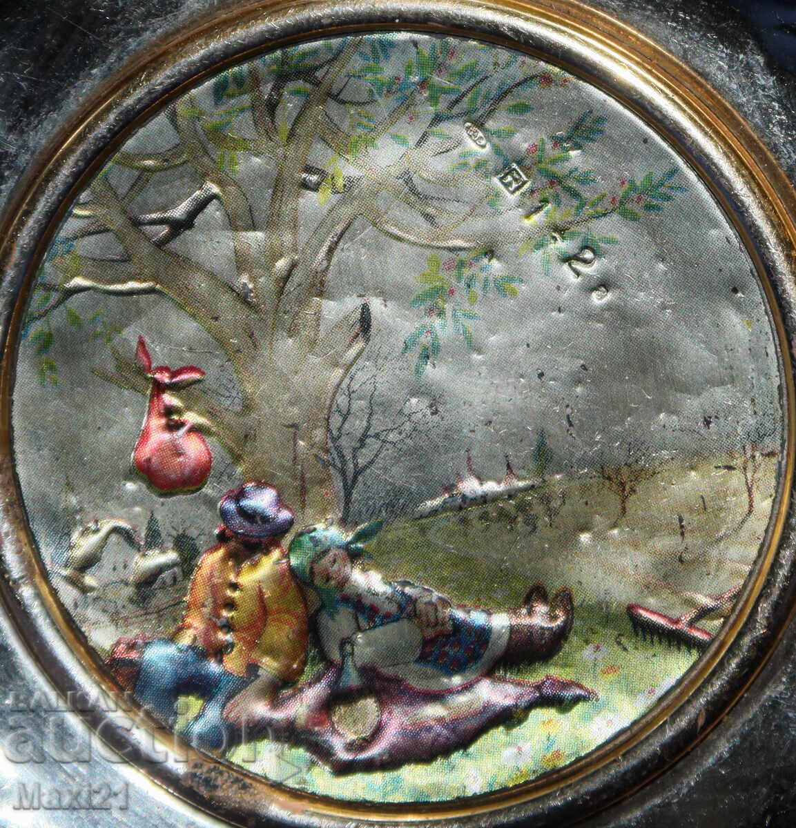 Veche cupă decorativă de argint Chinelli Italia - 6