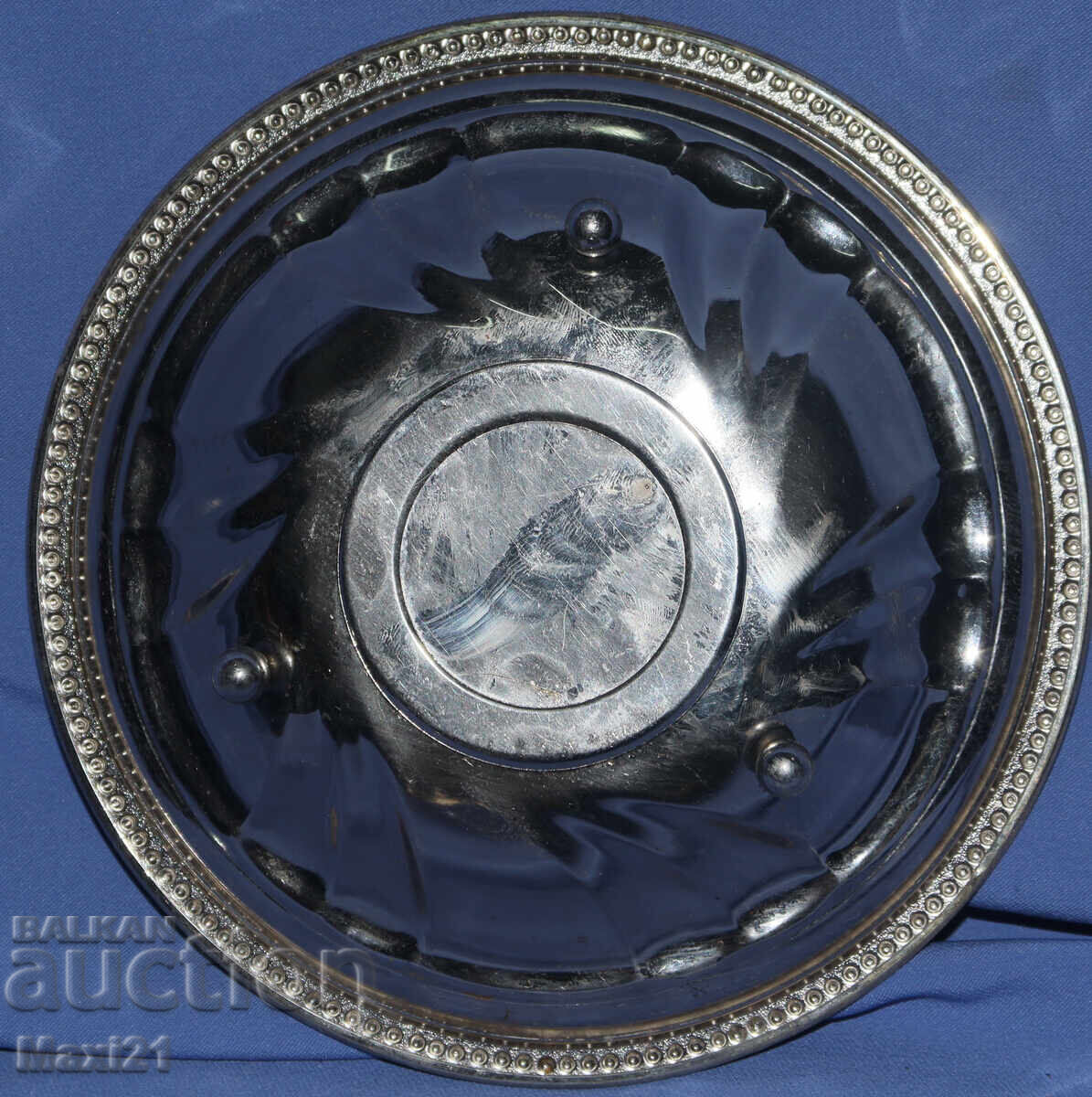 Veche cupă decorativă de argint Chinelli Italia - 7