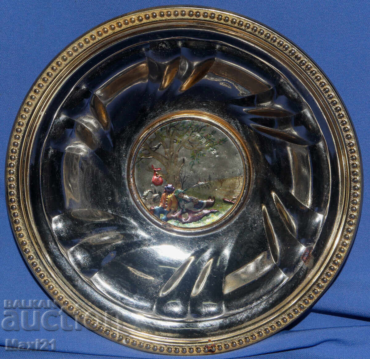 Veche cupă decorativă de argint Chinelli Italia