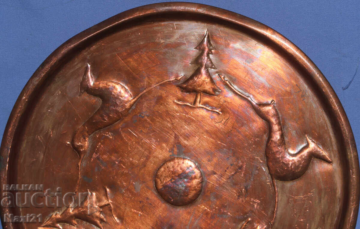 Delivery of Large Antique Copper Wall Panel Decoration