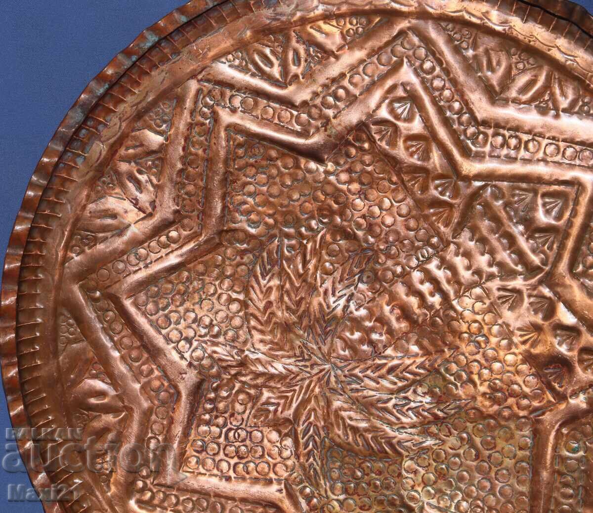 Handmade copper plaque panel wall decoration - 5