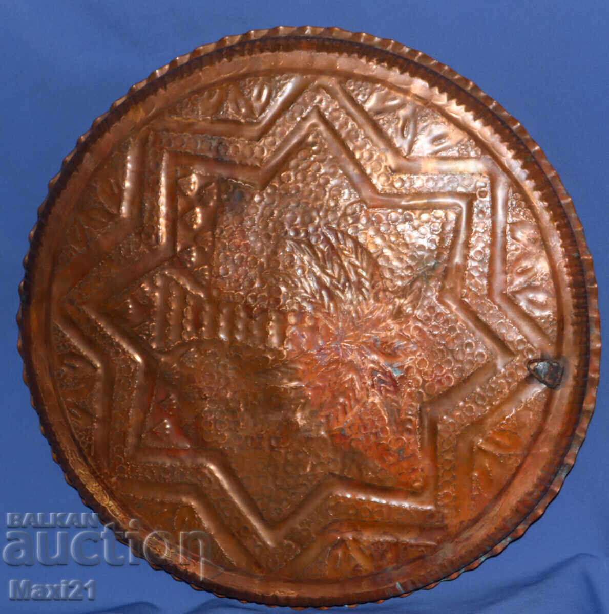 Handmade copper plaque panel wall decoration - 6