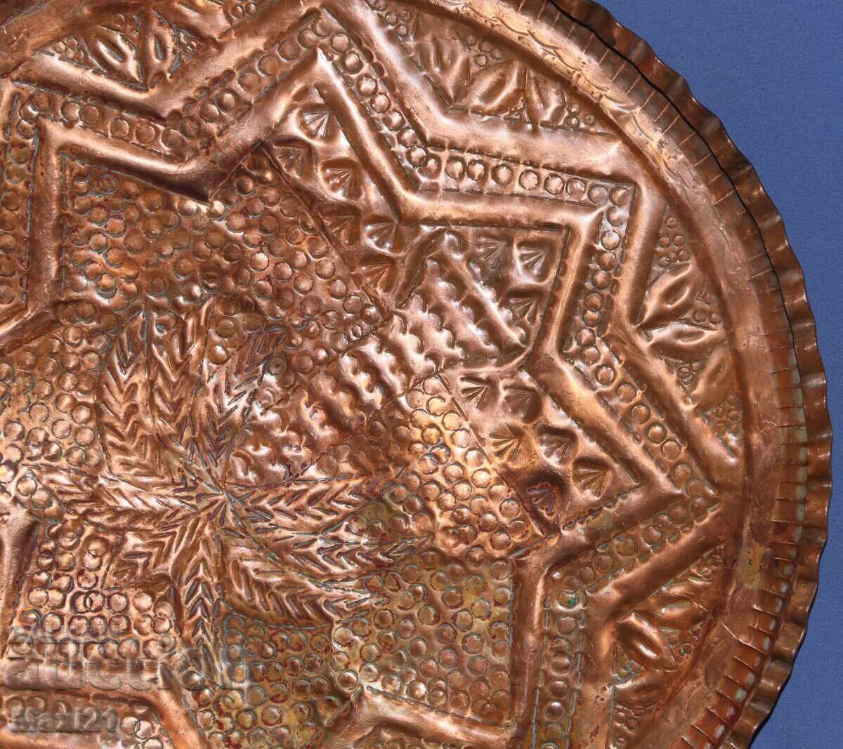 Handmade copper plaque panel wall decoration - 7