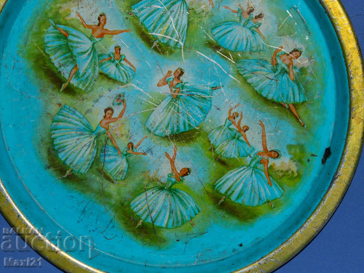 Αντίκα δίσκος λιθογραφία μπαλέτο - 6