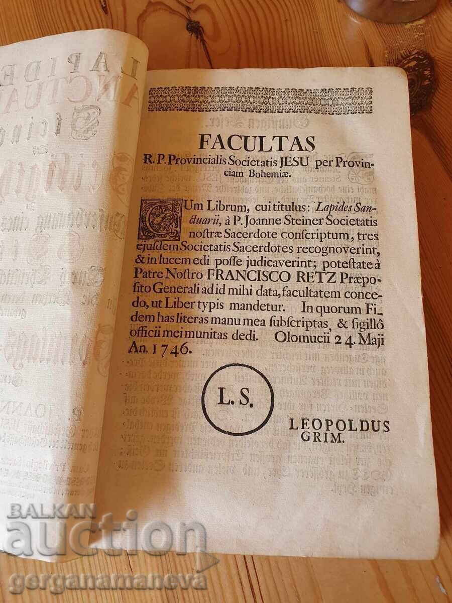 Delivery of Old church Austrian book, edition 1746