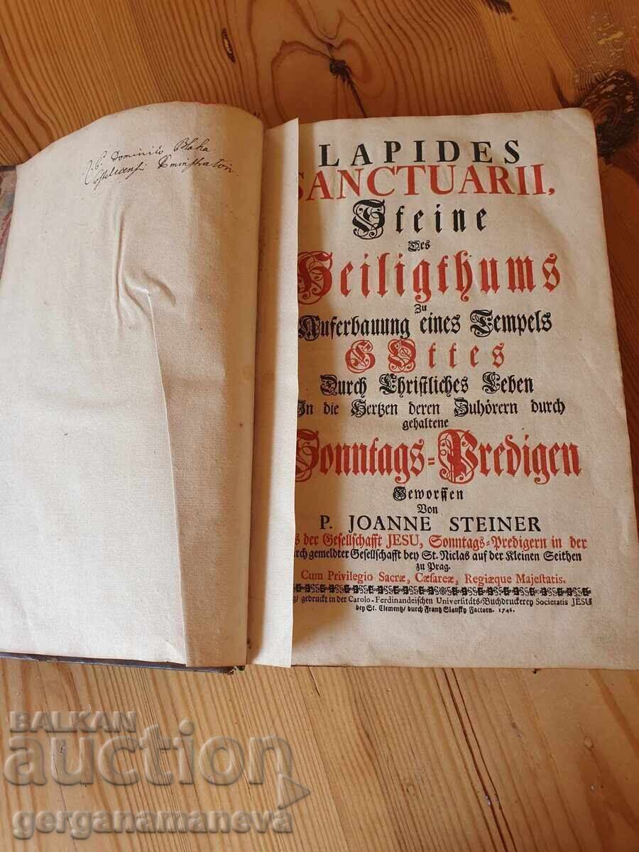 Old church Austrian book, edition 1746