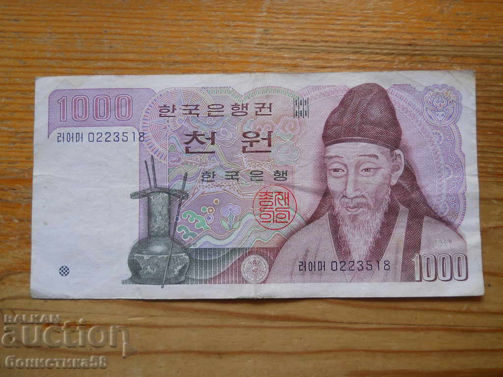 1000 Won 1983 - Coreea de Sud (VF) 1000 Won 1983 - Coreea de Sud (VF)