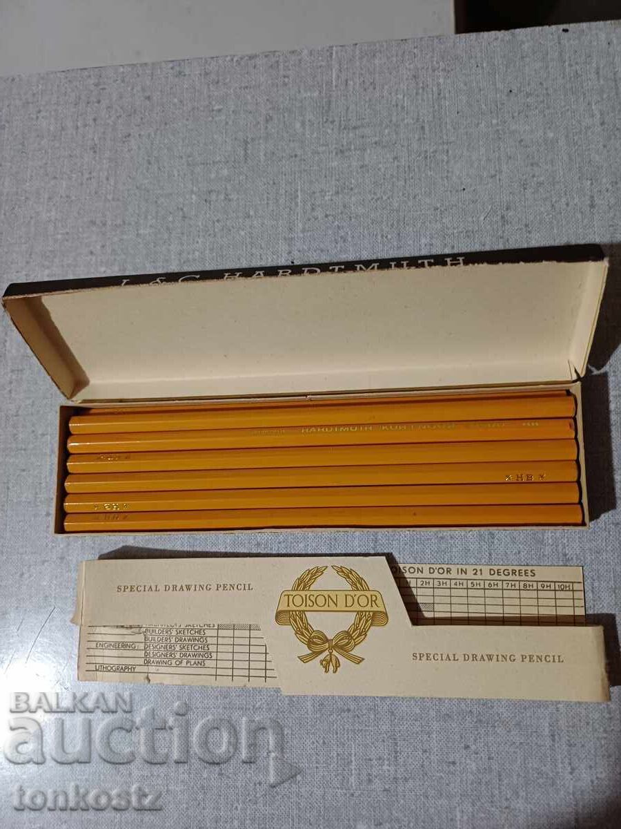 Pencils 12 pcs. HB Czechoslovakia