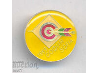 Semn sportiv rar Darts Sofia 1989