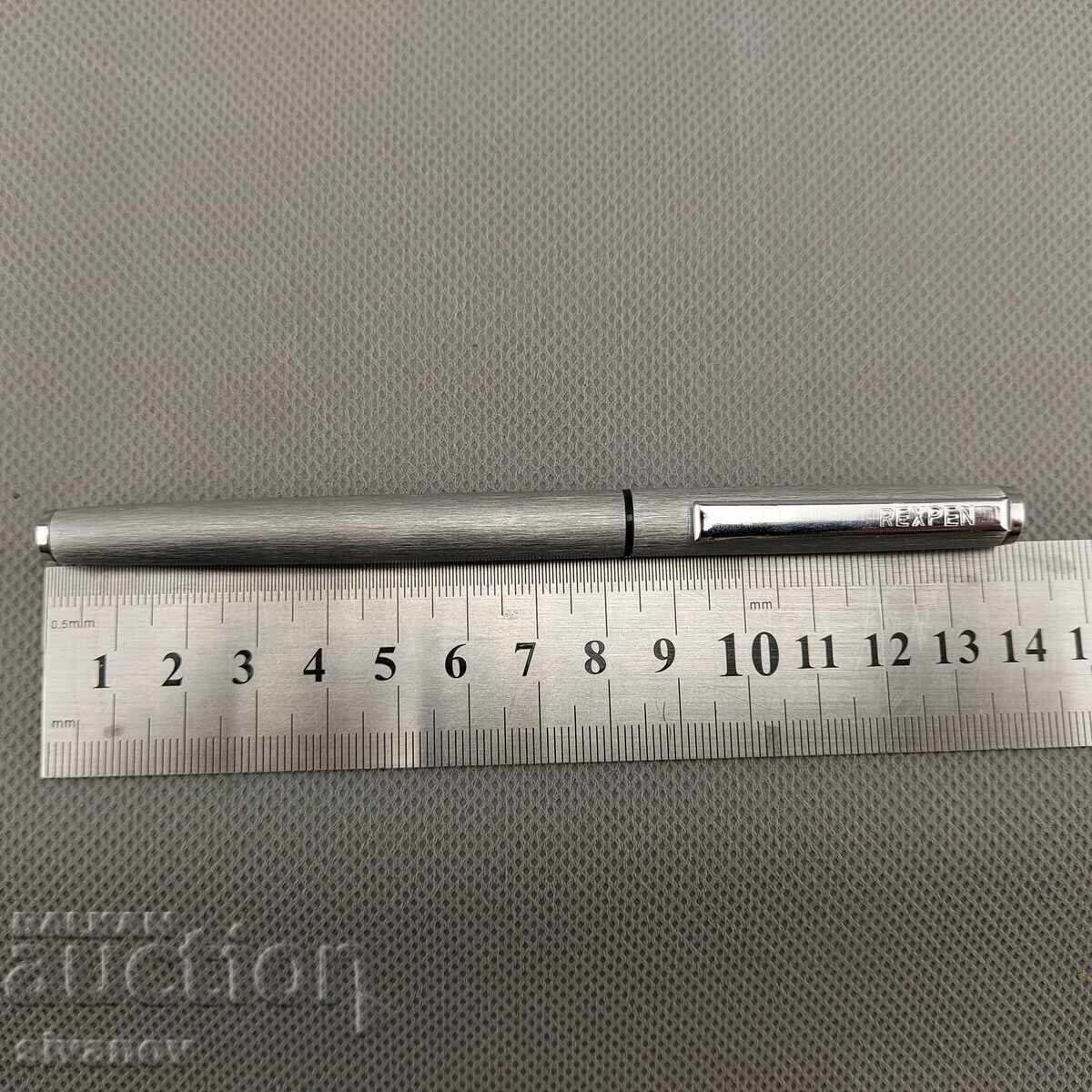 Stilou vechi REXPEN mat metal cromat #2897 - 6