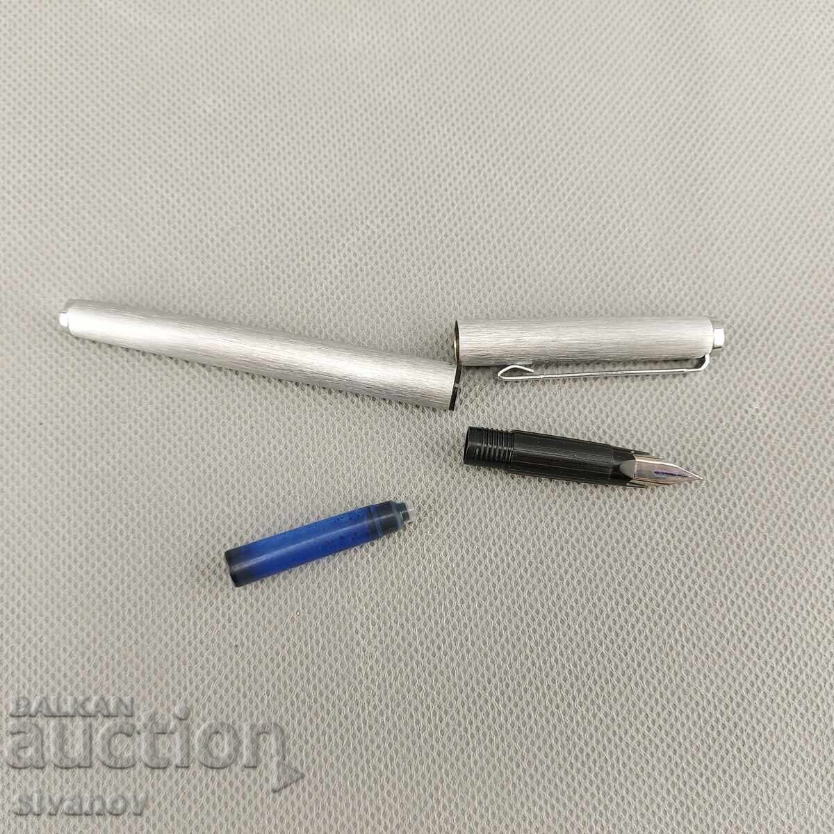 Stilou vechi REXPEN mat metal cromat #2897 - 7