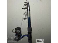 Παλιό καλάμι ψαρέματος με οδηγούς