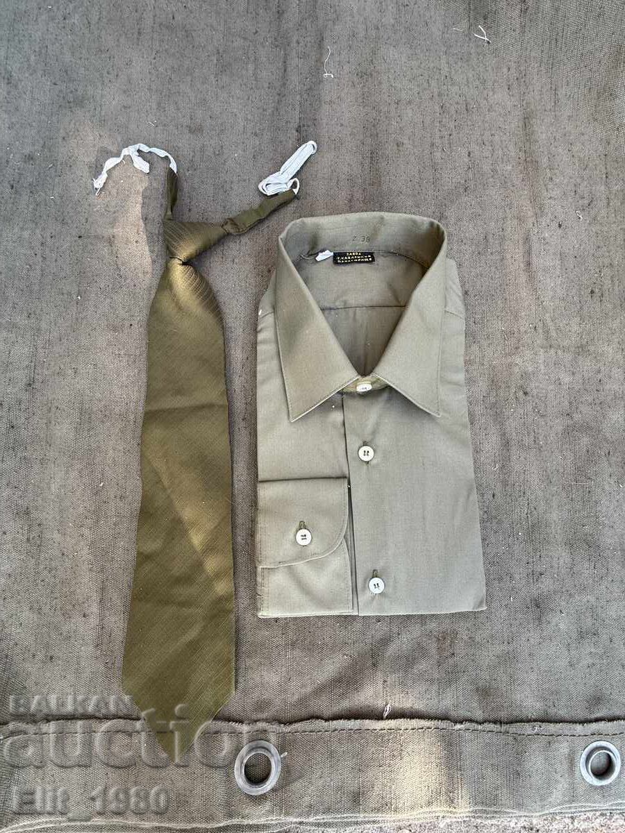 Officer's shirt and tie from the Socialist era