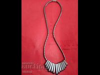 Antique hematite necklace