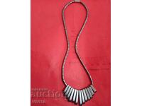 Antique hematite necklace