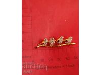 Αντίκα καρφίτσα με πέτρες