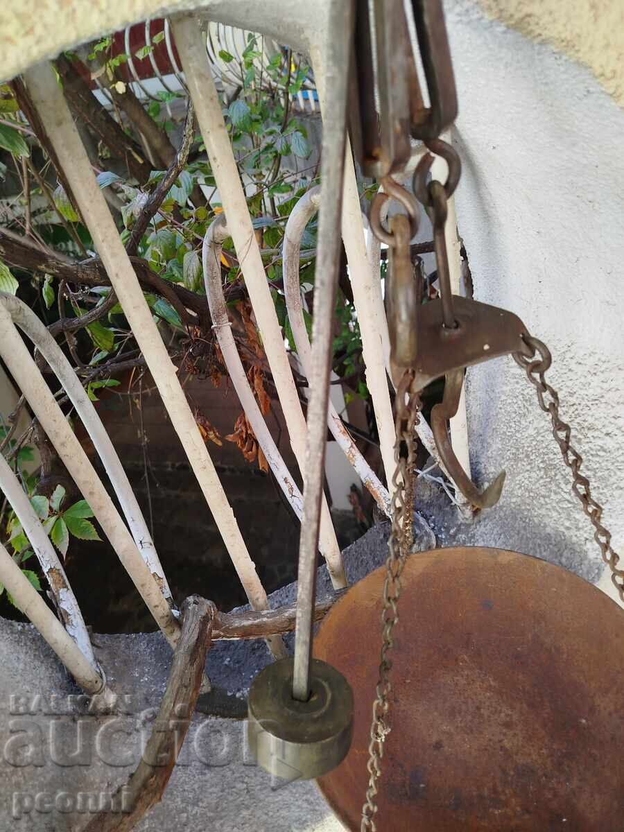 Auction  Old counter with scales, year 1938