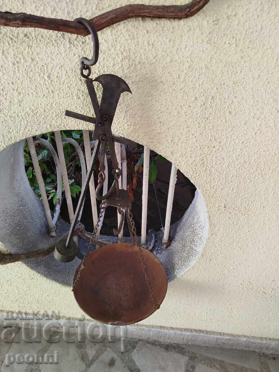 Old counter with scales, year 1938