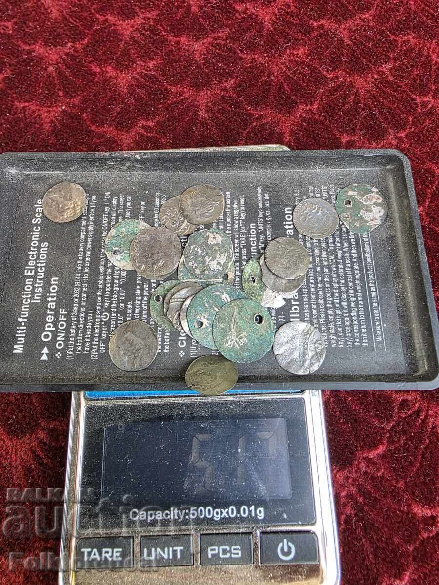 Παράδοση Οθωμανικά αρχαία νομίσματα, ακτσέδες, για λαϊκά κοσμήματα