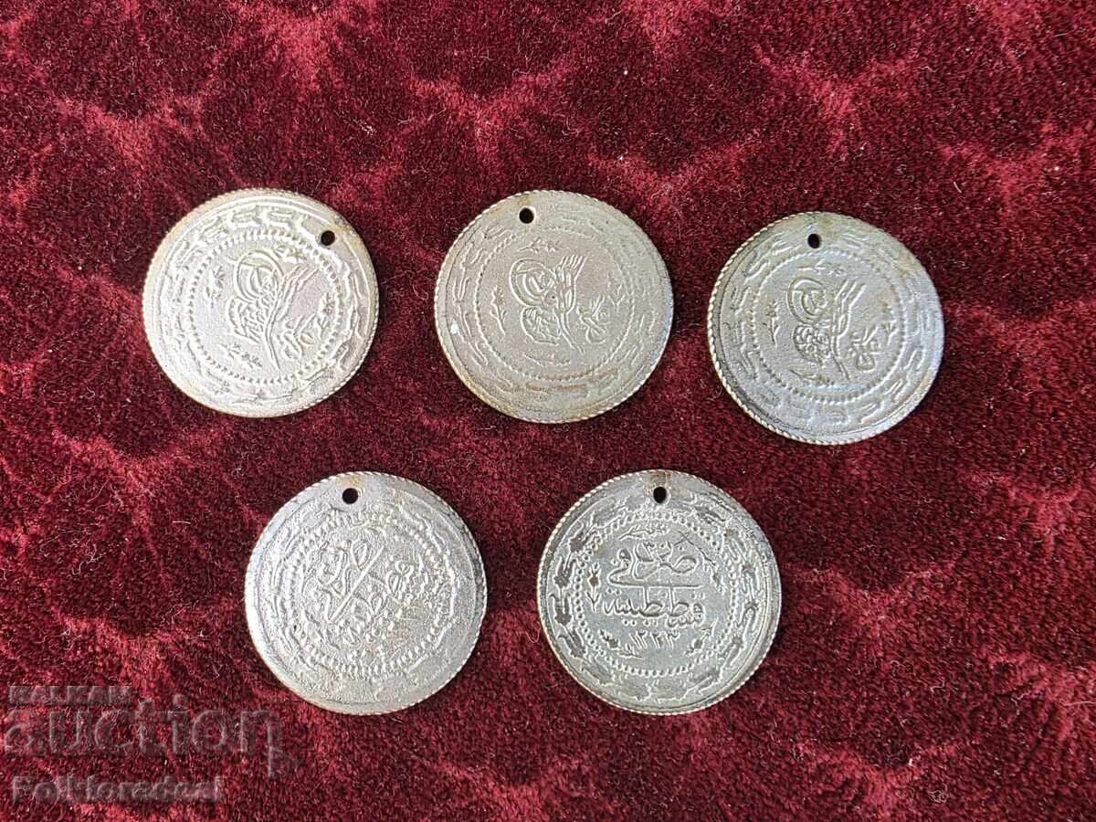 Delivery of Ottoman silver coins for jewelry from folk costumes