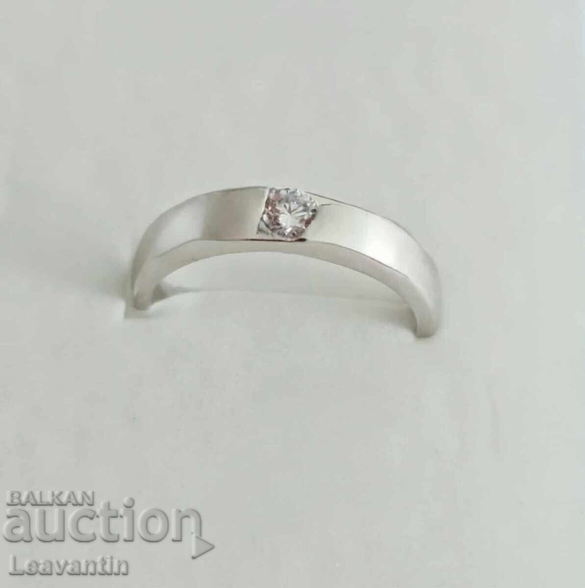 Ασημένιο δαχτυλίδι με ζιργκόν - 5 Ασημένιο δαχτυλίδι με ζιργκόν - 5