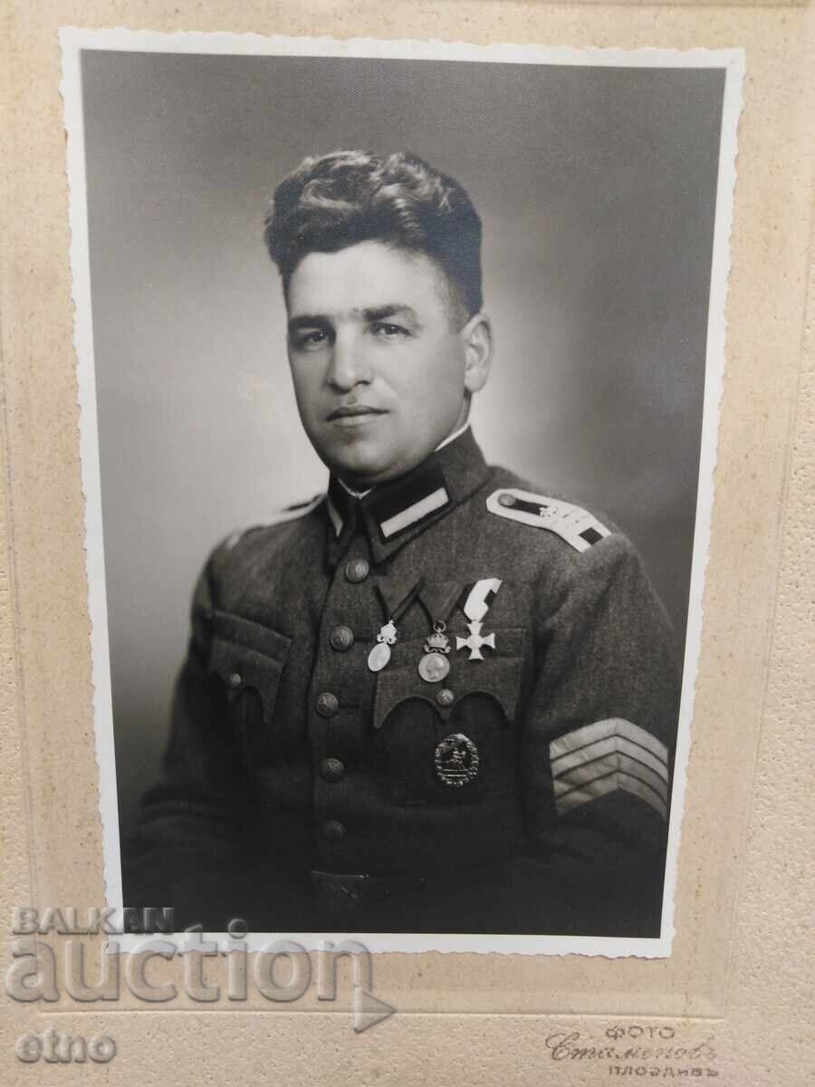 FOTOGRAFIE REGALĂ, 1937, CAVALERIST, ordin, distincție