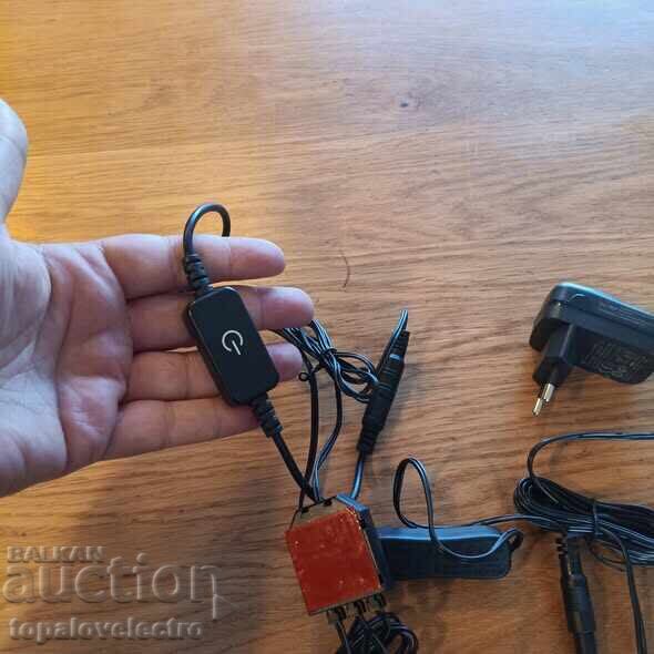 Set of 3 LED cabinet spotlights with dimmer and switch - 7