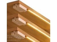 Set de 3 benzi LED COB 1 m, 2700K lumină caldă