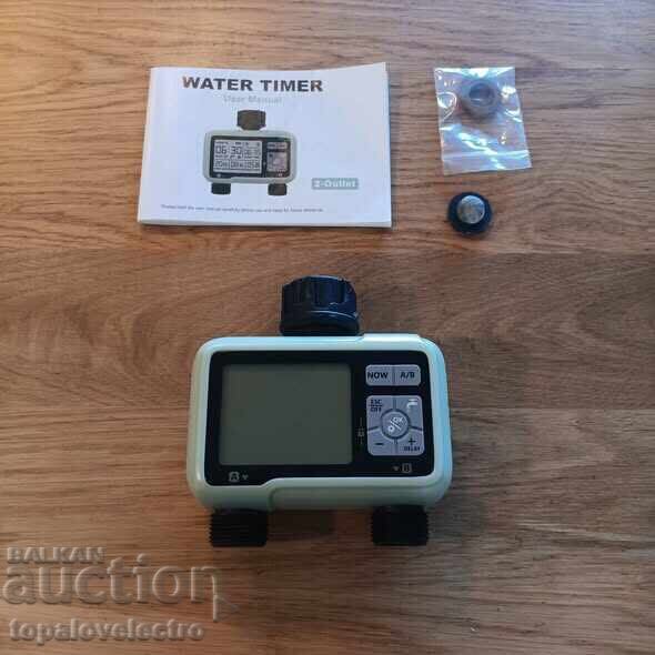 Παράδοση Διπλός χρονοδιακόπτης ποτίσματος με LCD οθόνη, προγραμματιστής