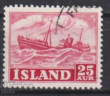 Σφραγισμένη γραμματόσημο Κοράμπ 1954 από Ισλανδία Σφραγισμένη γραμματόσημο Κοράμπ 1954 από Ισλανδία