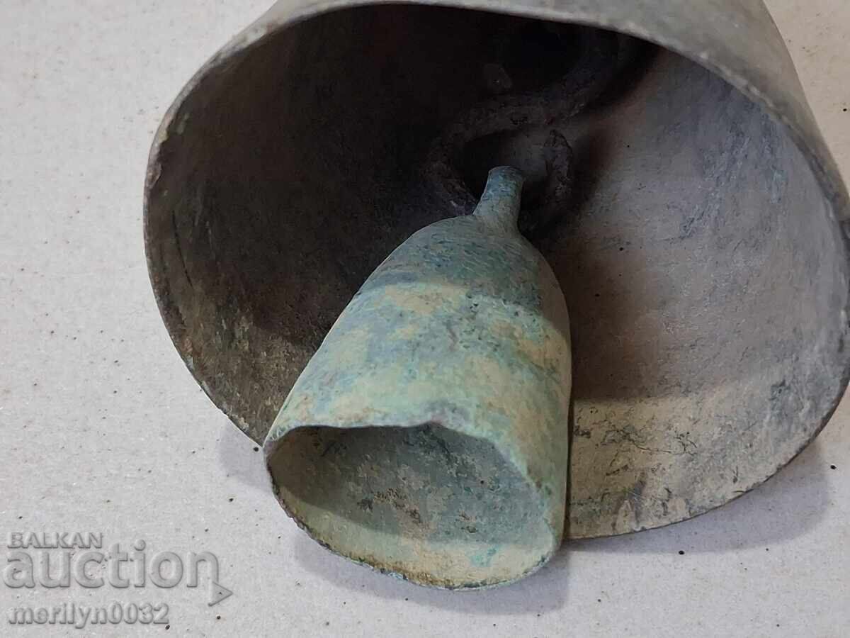Veche clopotniță otomană de bronz, clopot, clopoțel - 5