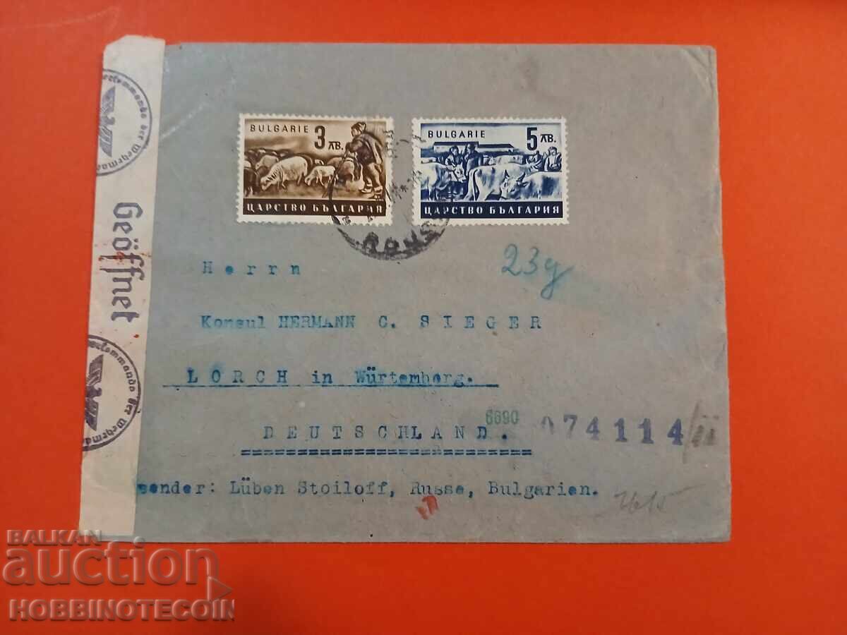 БЪЛГАРИЯ ПЪТУВАЛ ПЛИК РЕСЕ ГЕРМАНИЯ 1944 ЦЕНЗУРА БЪЛГАРИЯ ПЪТУВАЛ ПЛИК РЕСЕ ГЕРМАНИЯ 1944 ЦЕНЗУРА