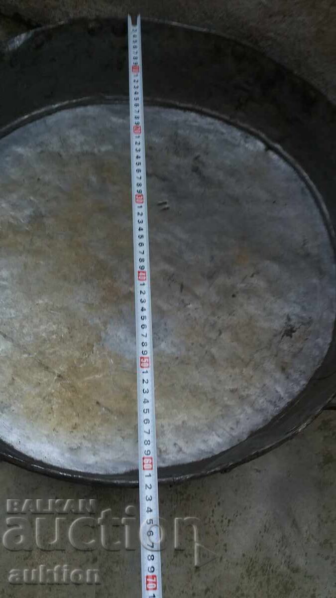 ΠΑΛΙΟ ΜΕΓΑΛΟ ΤΑΨΙ ΓΙΑ ΛΟΥΤΕΝΙΤΣΑ, ΑΡΝΙ ΚΑΙ ΑΛΛΑ - ΣΙΔΕΡΕΝΙΟ - 5