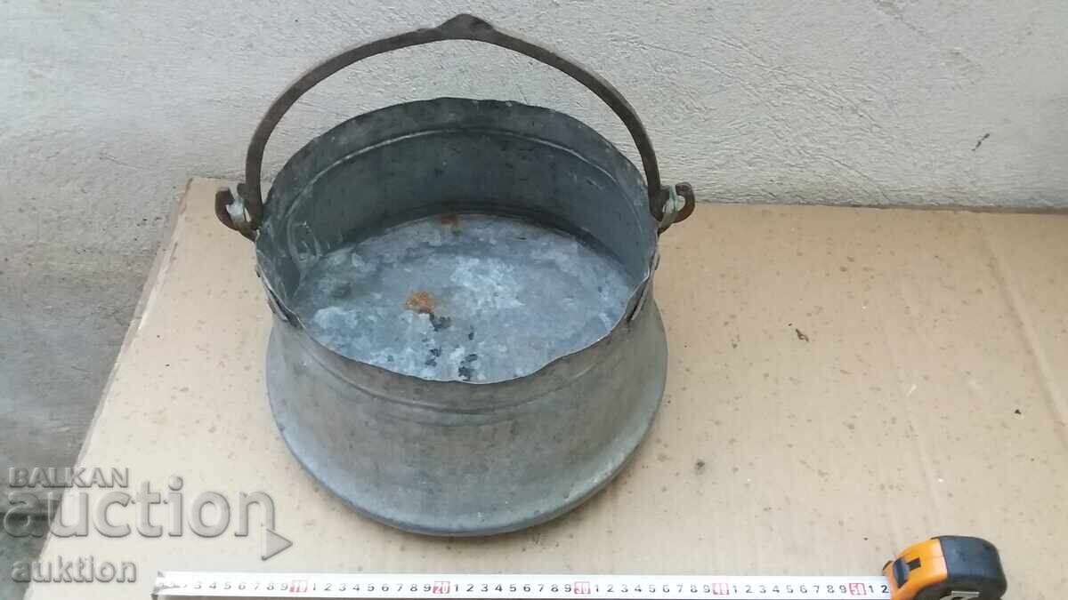 Παράδοση Εξαιρετικό σφυρήλατο αναγεννησιακό χάλκινο δοχείο, χαλκός - μεγάλο - 8 λίτρα