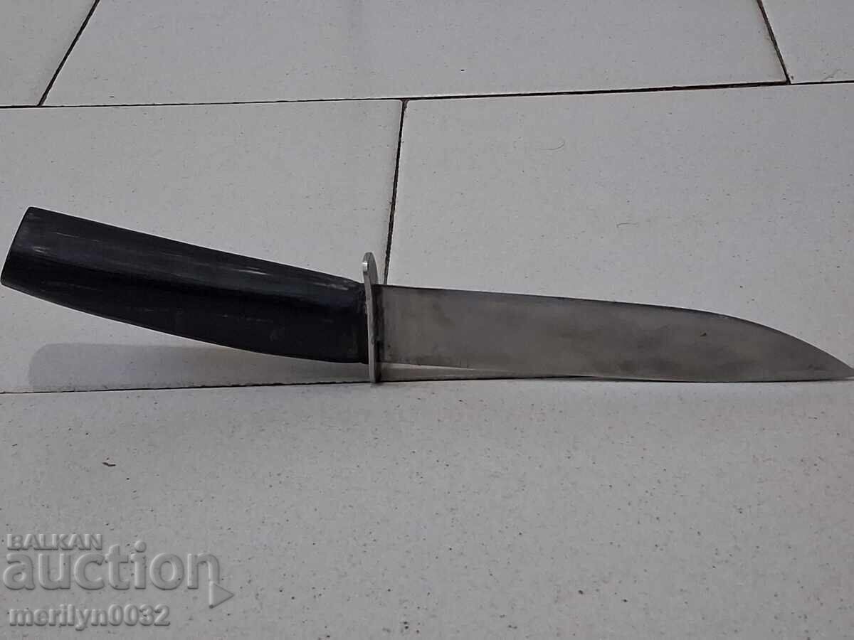 Hunting knife with a sheath, buffalo horn handle - 5