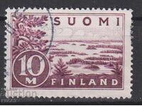 Stamped stamp Lake Saimaa 1932 from Finland