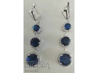 Cercei de damă cu câte 3 pietre