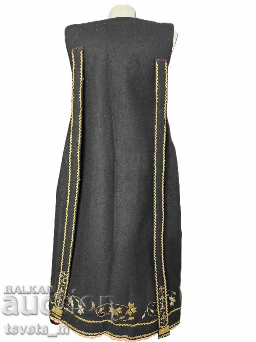 Γυναικείο μάλλινο σουκμάν με ουρές και σίρμα, παραδοσιακή φορεσιά - 5