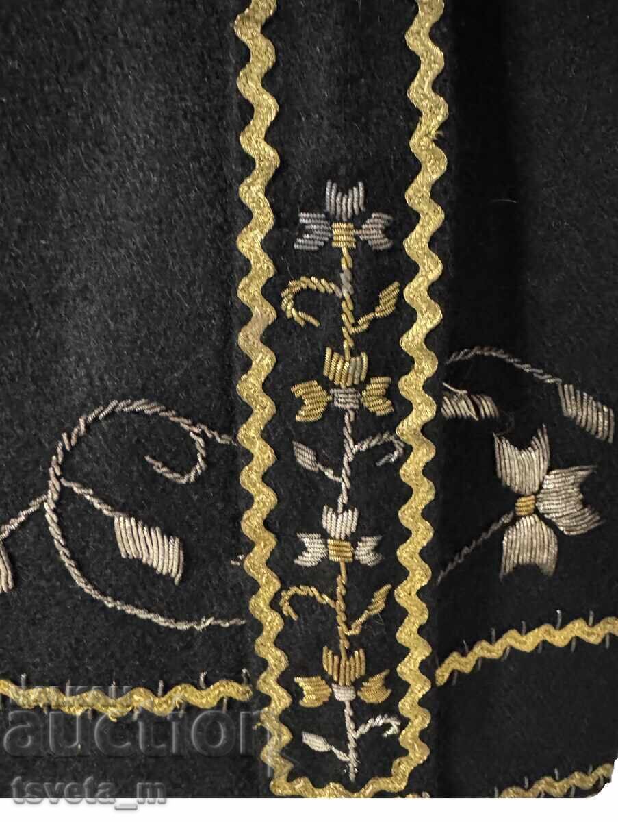 Γυναικείο μάλλινο σουκμάν με ουρές και σίρμα, παραδοσιακή φορεσιά - 6