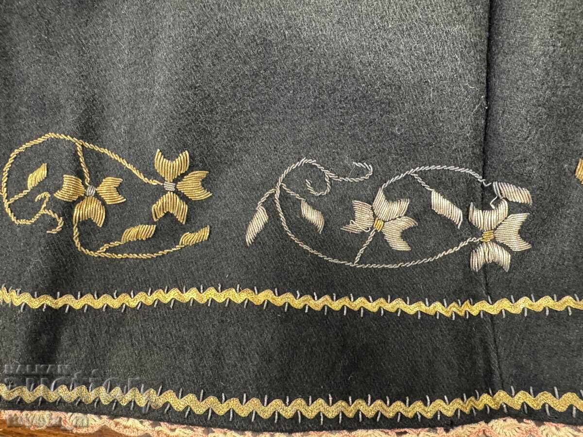 Γυναικείο μάλλινο σουκμάν με ουρές και σίρμα, παραδοσιακή φορεσιά - 7