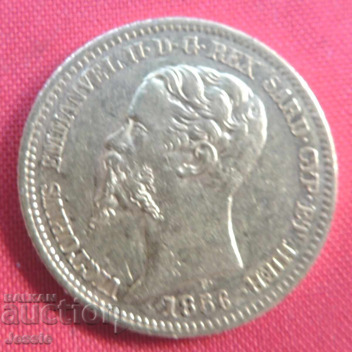 20 Lire 1856 Genoa Italy (Gold) with price 1544.95 BGN | € 789.92