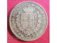 20 Lire 1856 Genova Italia ( 20 liri Italiya ) ( aur )