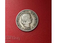 Switzerland - 5 Rappen 1885