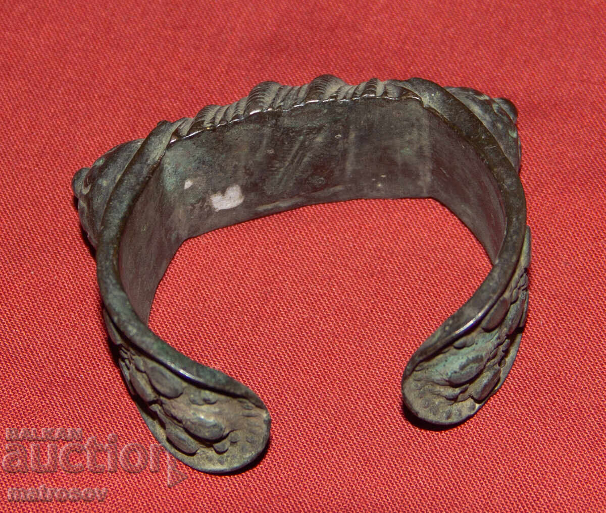 Licitație Brățară veche tradițională din bronz, bijuterie, cataramă