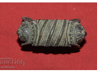 Brățară veche tradițională din bronz, bijuterie, cataramă