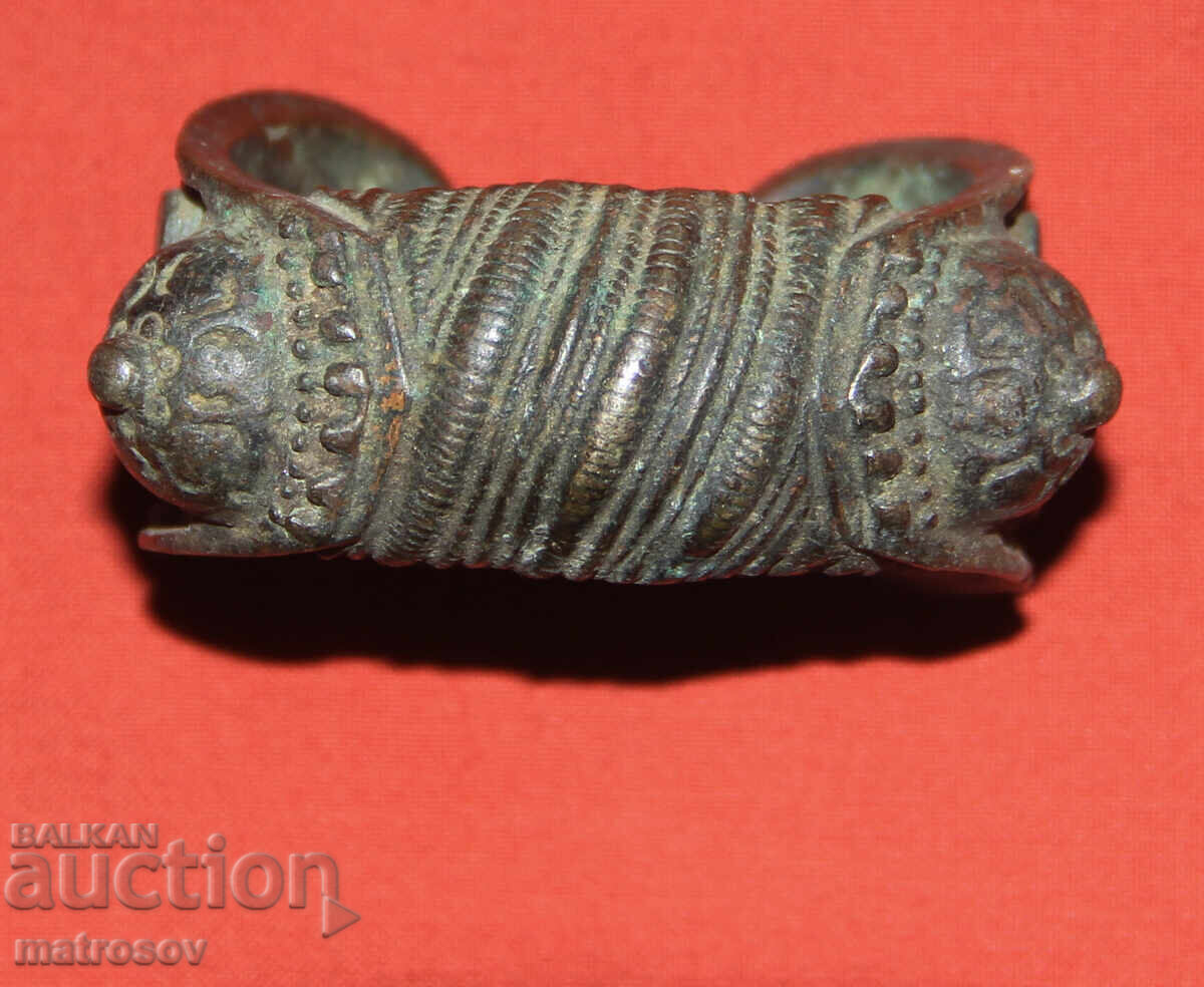 Old traditional bronze bracelet jewelry slingshot with price 180.00 BGN | € 92.03