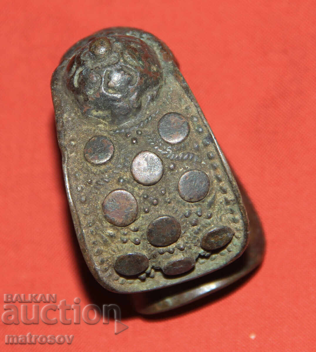 Old traditional bronze bracelet jewelry slingshot - 6