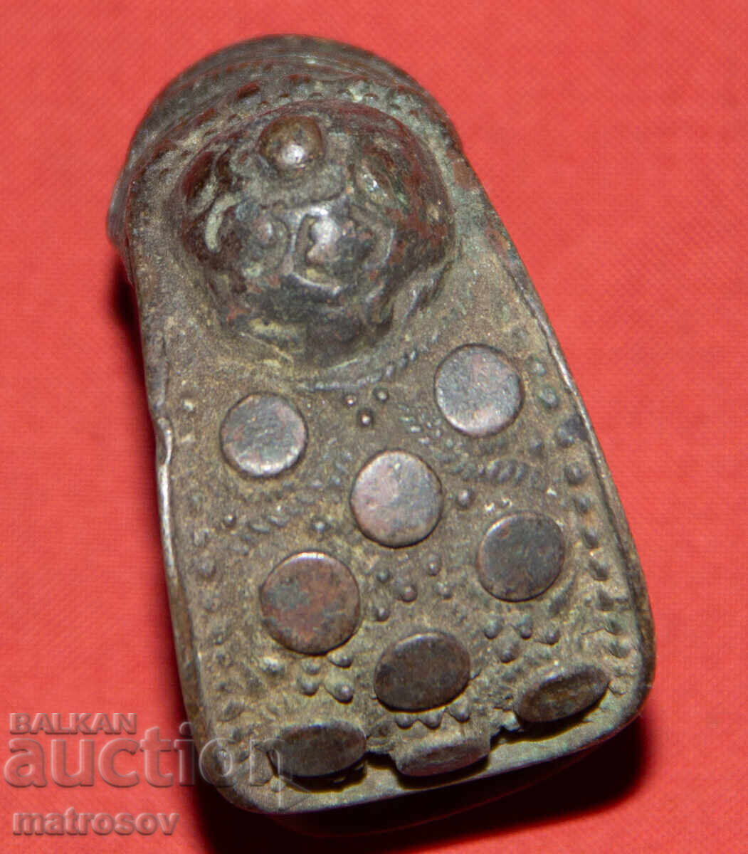 Old traditional bronze bracelet jewelry slingshot - 7