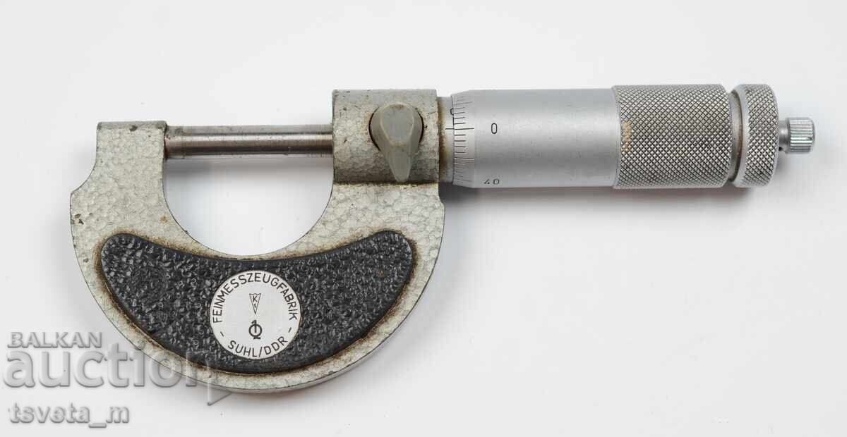 Micrometer 0.01mm / 0 - 25mm - GDR DDR