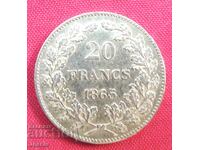 20 Francs 1865 Belgium (Gold)